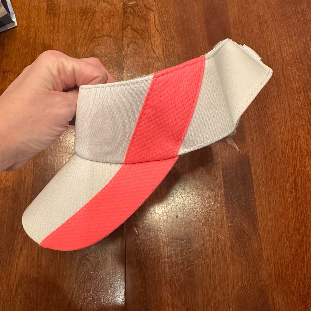 Headsweats White and Pink Women's Visor, NWT